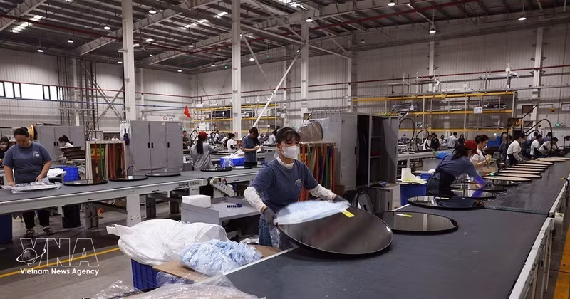 在清化省的INTCO工业（越南）有限责任公司（新加坡独资）工厂。