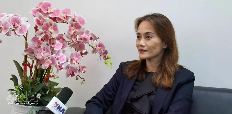 越南驻马来西亚企业协会副主席阮氏清云。（图片来源：越通社）