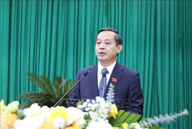 范黄山同志，新设太原省委副书记（2020-2025年任期），出任新设太原省人民委员会主席（2021-2026年任期）。（图片来源：越通社）