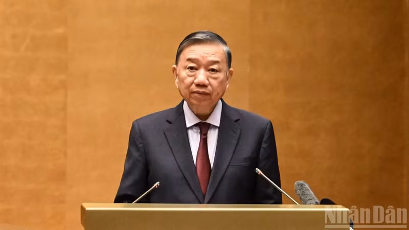 苏林总书记、国家主席在会议上发表指导性讲话。