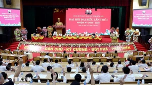 越南共产党兴安省人民委员会第一次代表大会（2025-2030年任期）。（图片来源：越通社）