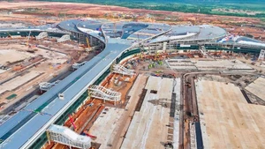 预计在2026年初，隆城国际机场超级项目一期工程投入运营。（图片来源：越通社）