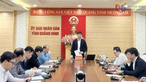 广宁省人民委员会副主席阮文公主持会议。（图片来源：越通社）