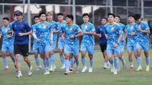 越南U23队球员。（图片来源：越通社）