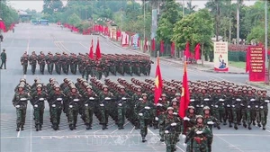 庆祝八月革命和国庆80周年阅兵彩排。（图片来源：越通社）