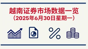 6月30日越南证券市场数据一览 【图表新闻】