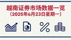6月23日越南证券市场数据一览 【图表新闻】