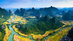 高平山水地质公园的一角。