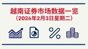 2月3日越南证券市场数据一览 【图表新闻】