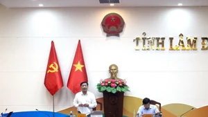 林同省打击非法、不报告和不受管制（IUU）捕捞指导委员会召开会议。（图片来源：越通社）