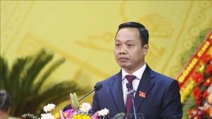 陈进勇同志当选2025-2030任期奠边省委书记。（图片来源：越通社）