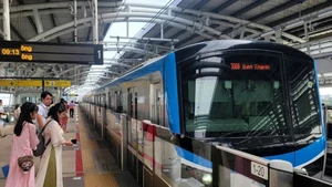 春节假期胡志明市地铁1号线乘客量逾57万人次。