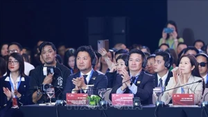 出席2025年越南私营经济论坛（VPSF）高级别对话会的代表。（图片来源：越通社）