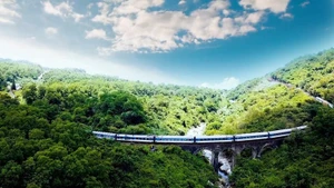 越南铁路旅游已成为深受游客喜爱和选择的旅游产品。（图片来源：旅游信息中心）