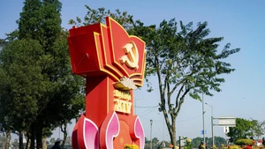 附图：全国各地喜迎越南共产党第十四次全国代表大会。