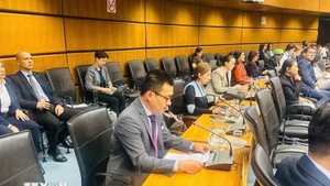 武黎泰煌大使发表讲话。（图片来源：越通社）