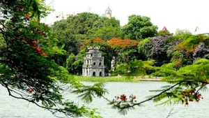 还剑湖。（图片来源：越通社）