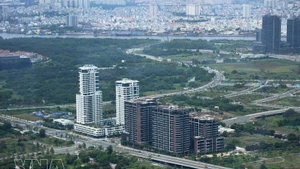 胡志明市一角。（图片来源：越通社）