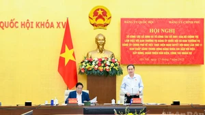 越共中央政治局第2090工作组和第2091工作组与国会党委常务委员会和政府党委常务委员会开展工作【组图】