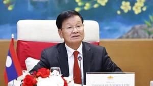 老挝人民革命党中央总书记、国家主席通伦·西苏里。