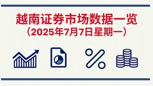 7月7日越南证券市场数据一览 【图表新闻】