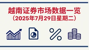 7月29日越南证券市场数据一览 【图表新闻】