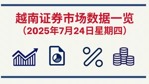 7月24日越南证券市场数据一览 【图表新闻】