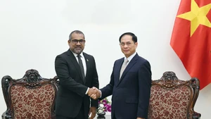 越南政府副总理裴青山会见马尔代夫外交部长阿卜杜拉·哈利勒。(图片来源:VGP)