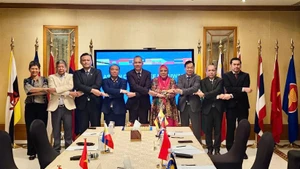 东盟各国驻科威特大使、临时代办出席庆祝活动。（图片来源：越南驻科威特大使馆）
