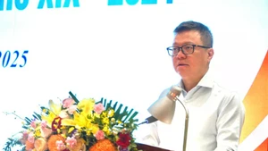 黎国明同志在会上发表讲话。