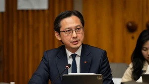 越南常驻联合国代表团团长、2026年《不扩散核武器条约》审议大会指定主席杜雄越大使。（图片来源：越通社）