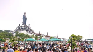 在春节6天假期期间，西宁省黑婆山共接待游客约32.7万人次，同比增长10%。