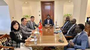 会见全景。（图片来源：越通社）