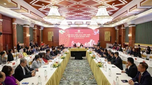 会见现场。（图片来源：越通社）