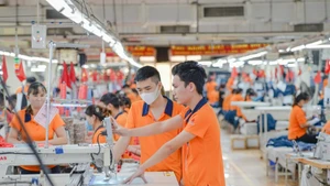 附图：越南纺织服装业确立其在全球供应链中的地位。