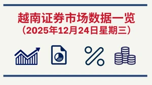 12月24日越南证券市场数据一览 【图表新闻】