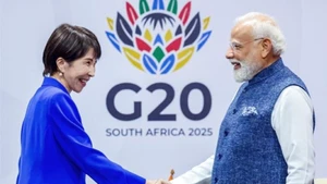 日本首相高市早苗与印度总理纳伦德拉·莫迪在南非举行的二十国集团峰会期间举行会晤。（图片：ANI/越通社）