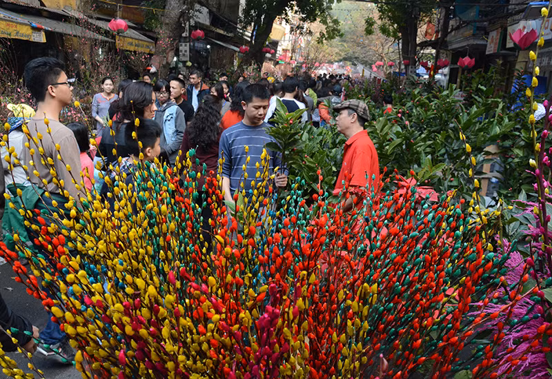 河内春节花市气氛浓（组图） ảnh 4