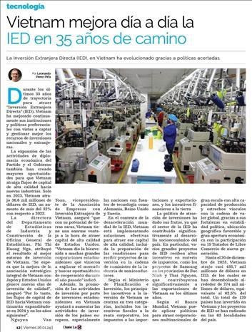 乌拉圭媒体集团Grupo Multimedio在纸质报纸和新闻网上发表赞扬越南共产党的系列文章三篇。