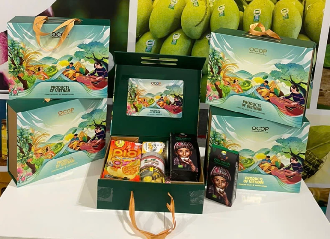 越南OCOP产品展位。 越南OCOP产品展位。
