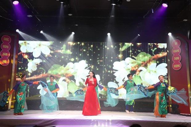 2024年家乡之春活动上的一个文艺节目。