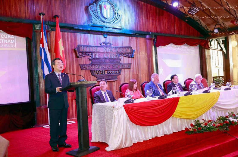 越南国会主席王廷惠出席越南-古巴企业论坛【组图】 ảnh 3 越南国会主席王廷惠出席越南-古巴企业论坛【组图】 ảnh 3