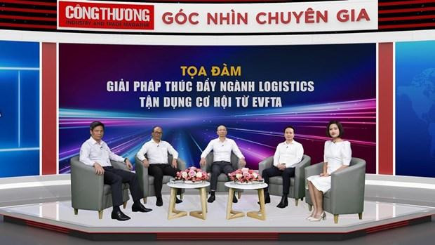 “促进物流业利用EVFTA带来机遇措施”的座谈会场景。 “促进物流业利用EVFTA带来机遇措施”的座谈会场景。
