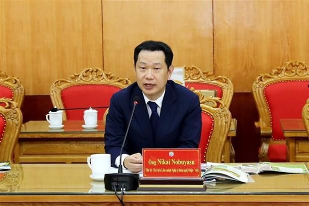 日本-越南友好议员联盟主席秘书尼基信泰。 日本-越南友好议员联盟主席秘书尼基信泰。