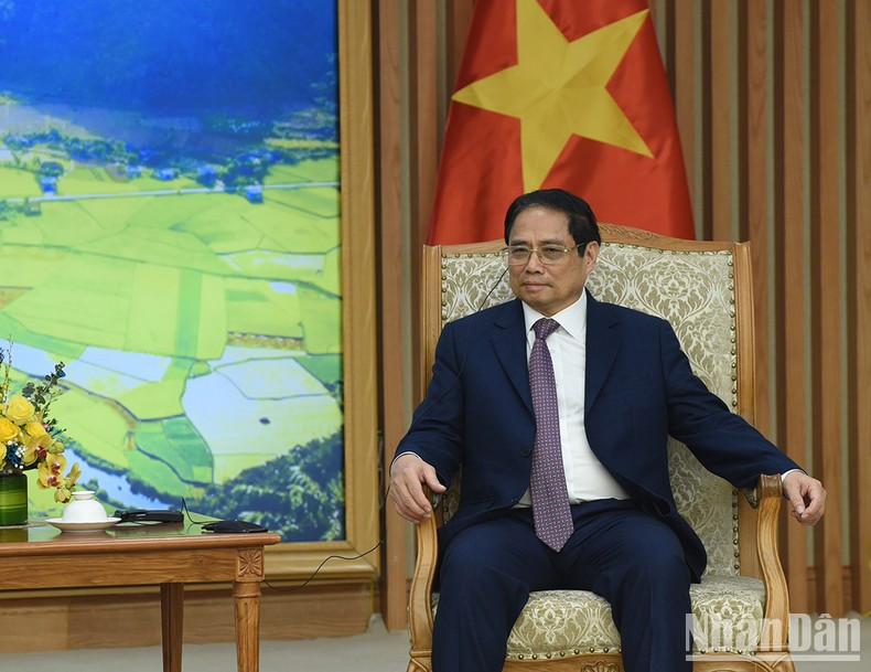 越南政府总理范明正。 越南政府总理范明正。