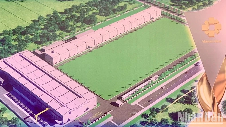 二号越法钢板生产厂透视图。 二号越法钢板生产厂透视图。