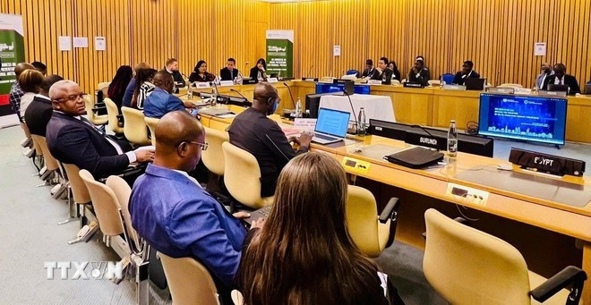 筹备会场景。(图片来源:越通社) 筹备会场景。(图片来源:越通社)