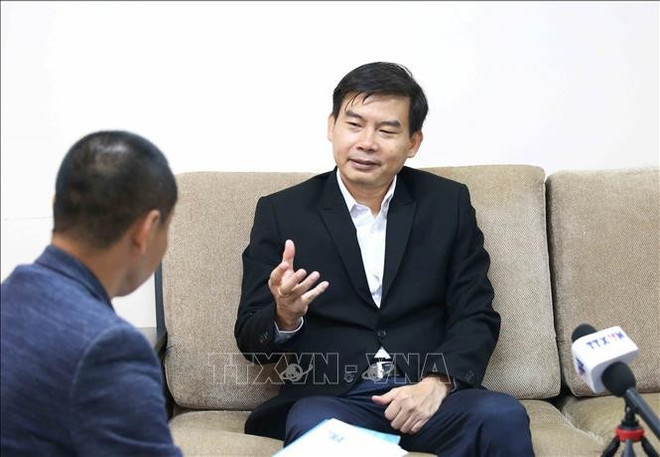 柬埔寨国会副秘书长、国会顾问小组组长、区域政治问题分析专家强万纳里。（图片来源：越通社）