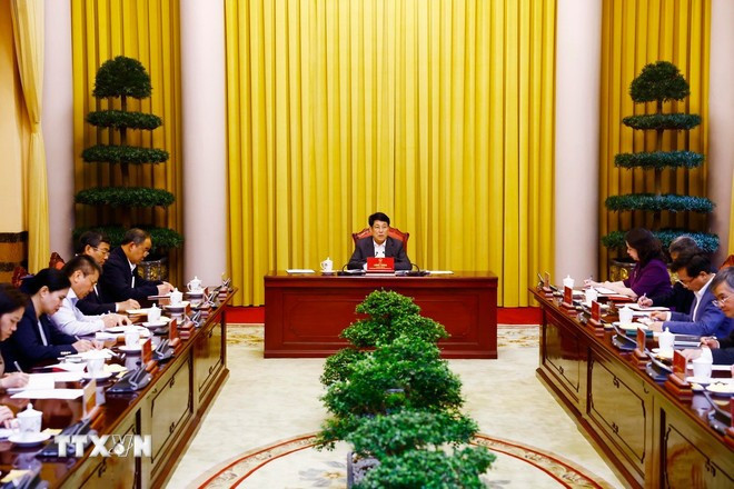 会议场景。图片来源:越通社 会议场景。图片来源:越通社