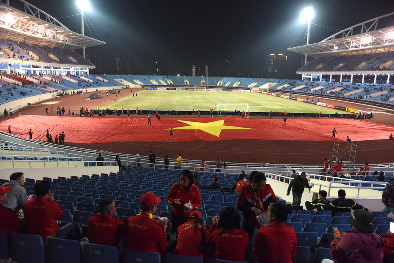 越南美廷体育场一角。